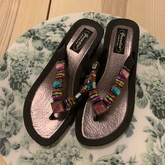 Grandco Sandals with Jewels - Picture 1 of 4